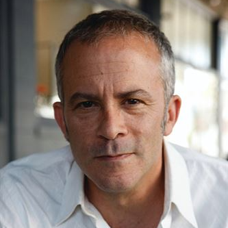 A man smirking